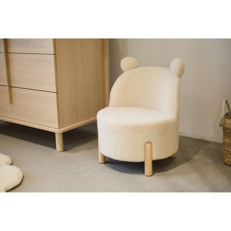 Childhome kids chair - teddy/ecru natural, , medium-null
