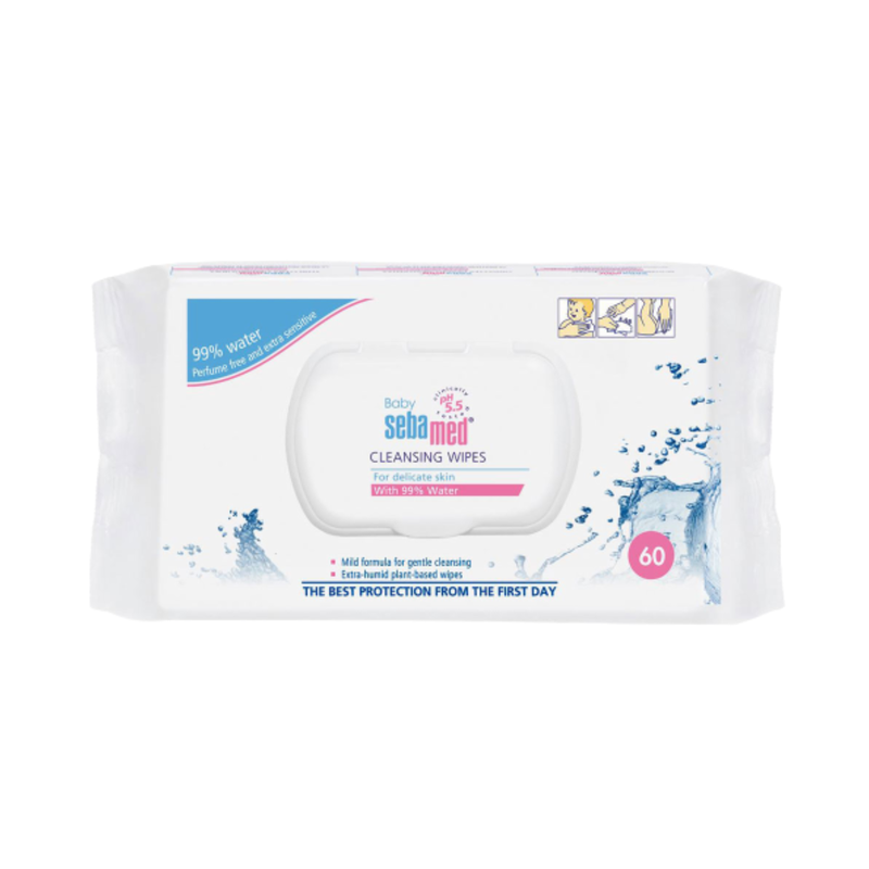 Sebamed cleansing wipes 60's, , medium-null