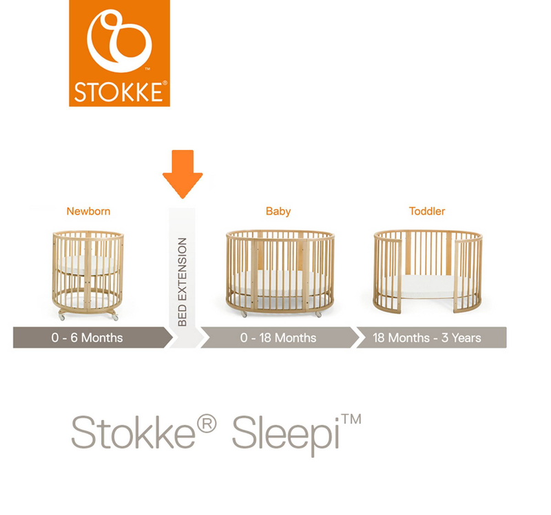 Stokke sleepi bed extension - hazy grey s, , medium-null
