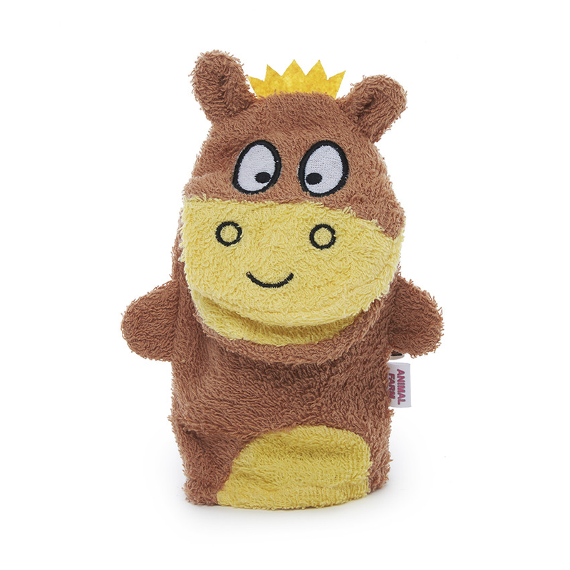 Isabelle laurier cotton bath mitt horse, , medium-null