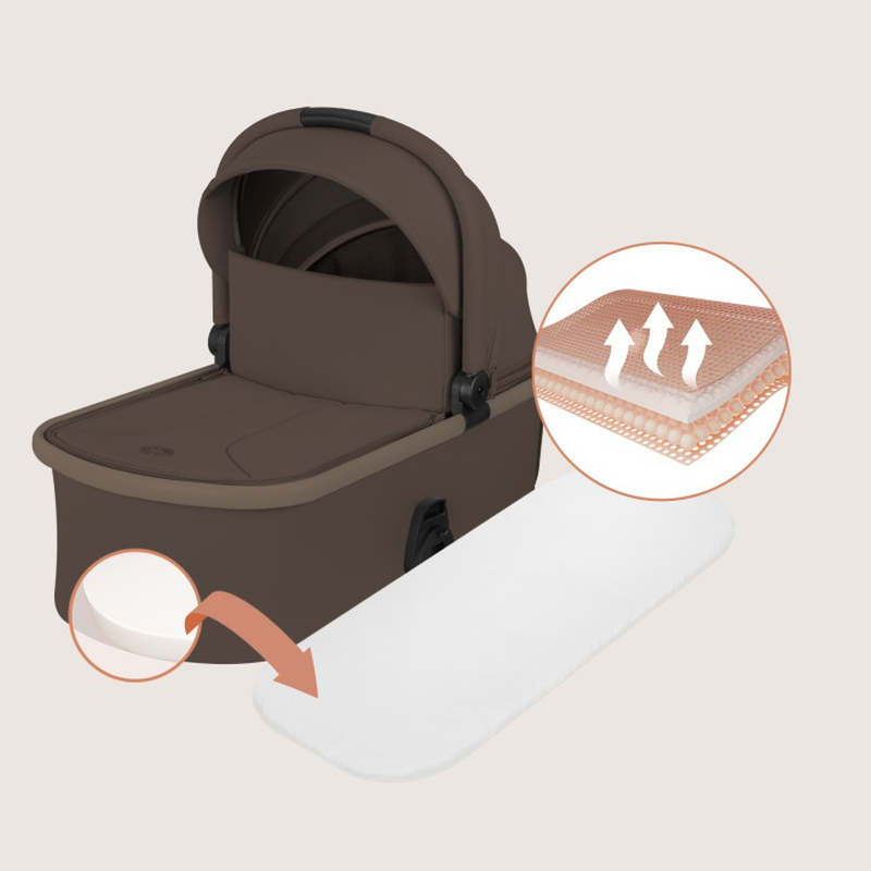 Layla 2 in 1 beige taupe stroller, , medium-null