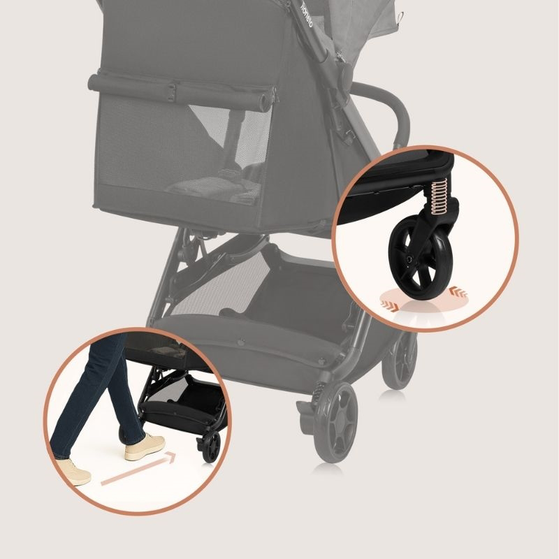 Julie Air grey stone stroller, , medium-null