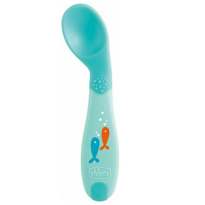 Chicco baby silicone spoon soft mint f01-16100-20, , medium-null