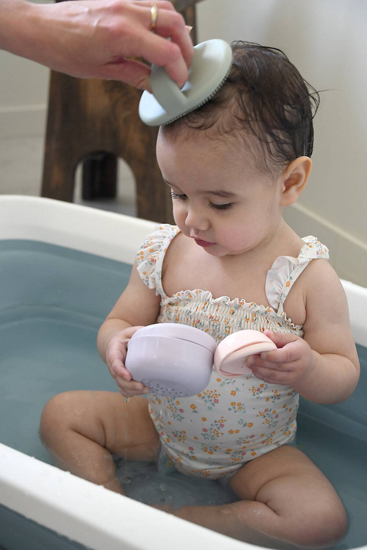 Beaba silicone bath brush - misty green, , medium-null
