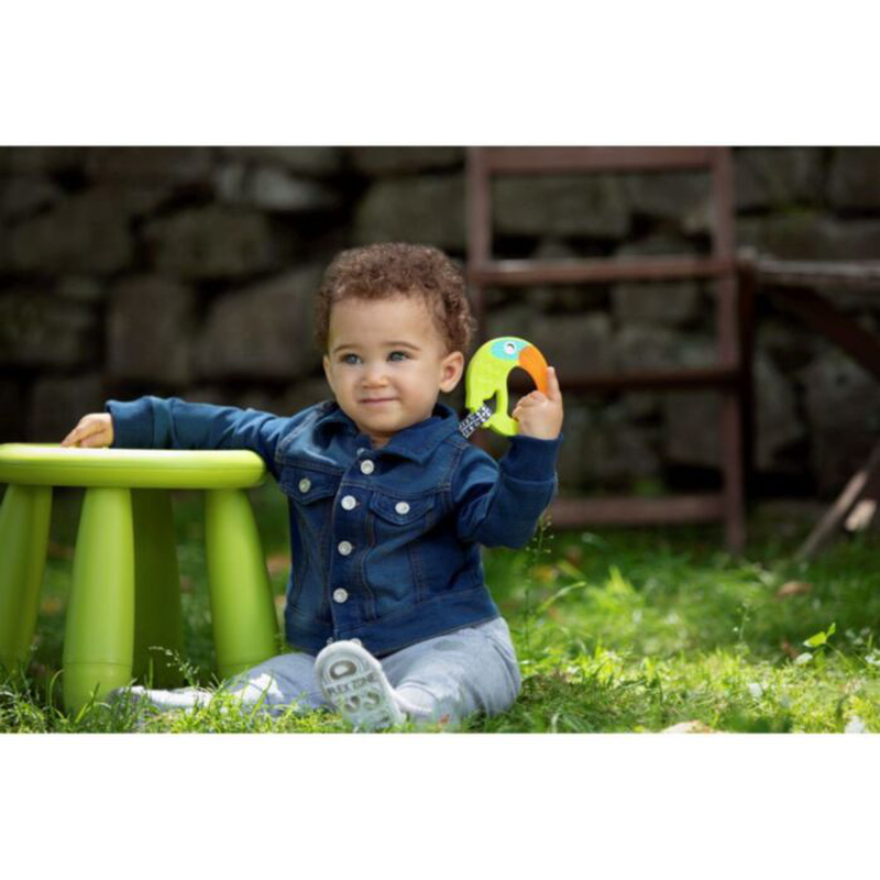 Chicco baby cooling teething ring funny | 6m+, , medium-null