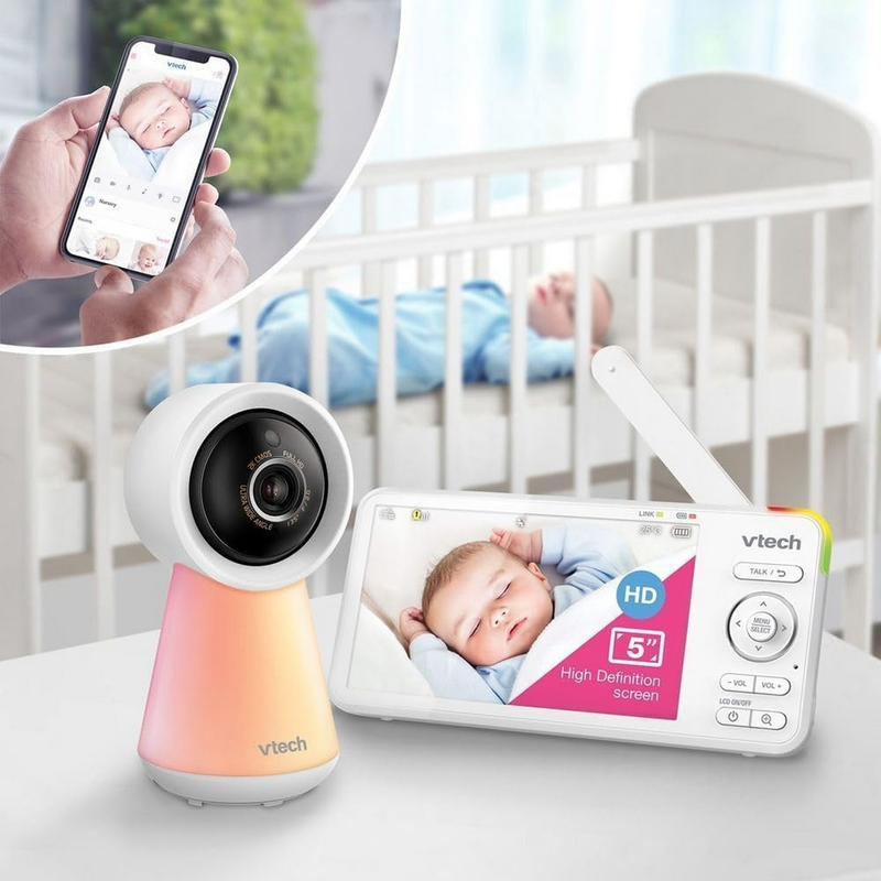 Vtech baby monitor 5" smart Wi-Fi 1080p video monitor, , medium-null