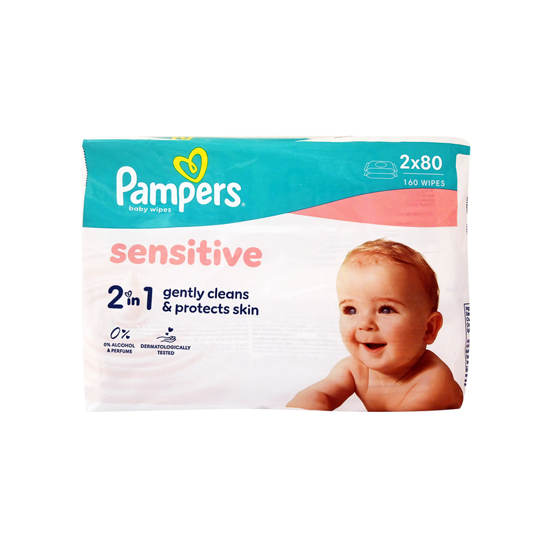 Pampers  | &mu;&omega;&rho;&omicron;&mu;ά&nu;&tau;&eta;&lambda;&alpha; sensitive | 2x80&tau;&epsilon;&mu;, , medium-null