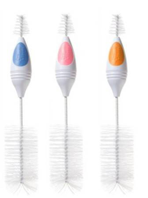 Tommee tippee bottle and teat brush 1 piece available in 3 colours - blue, orange, pink, , medium