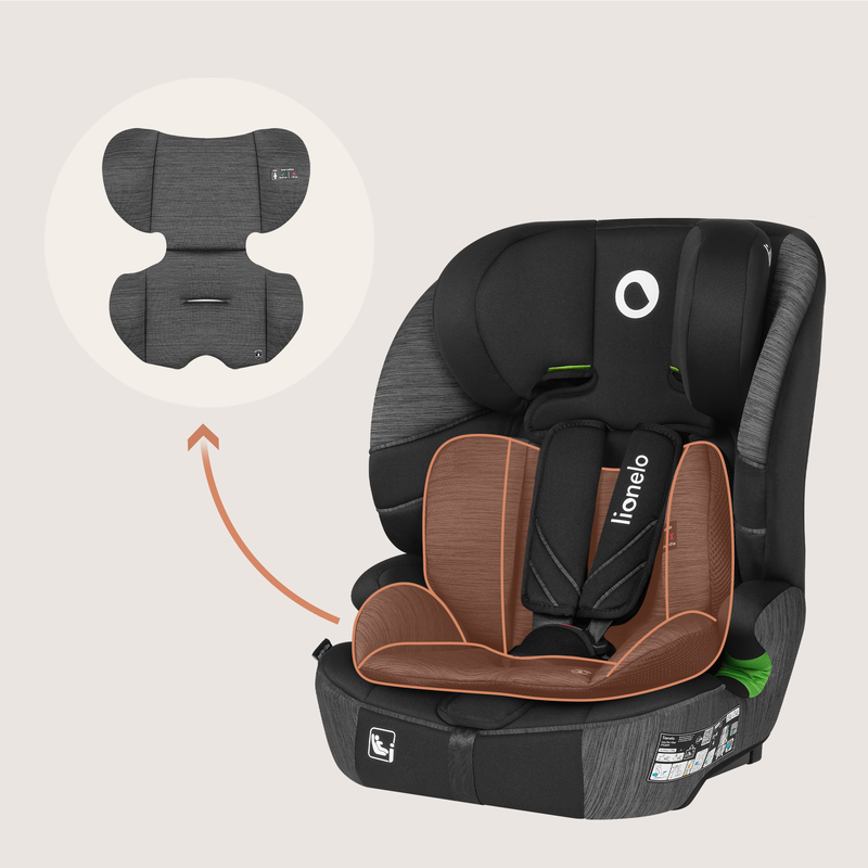 Levi fix isofix i-size 76-150cm grey stone car seat, , medium-null