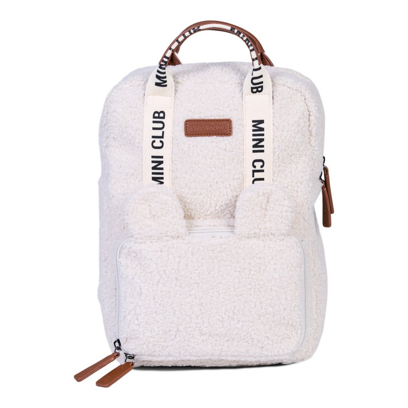 Childhome kids backpack mini club signature - teddy off/white, , medium-null