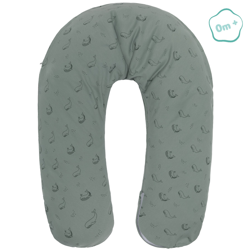 Fillikid nursing pillow jersey - whale green, , medium-null