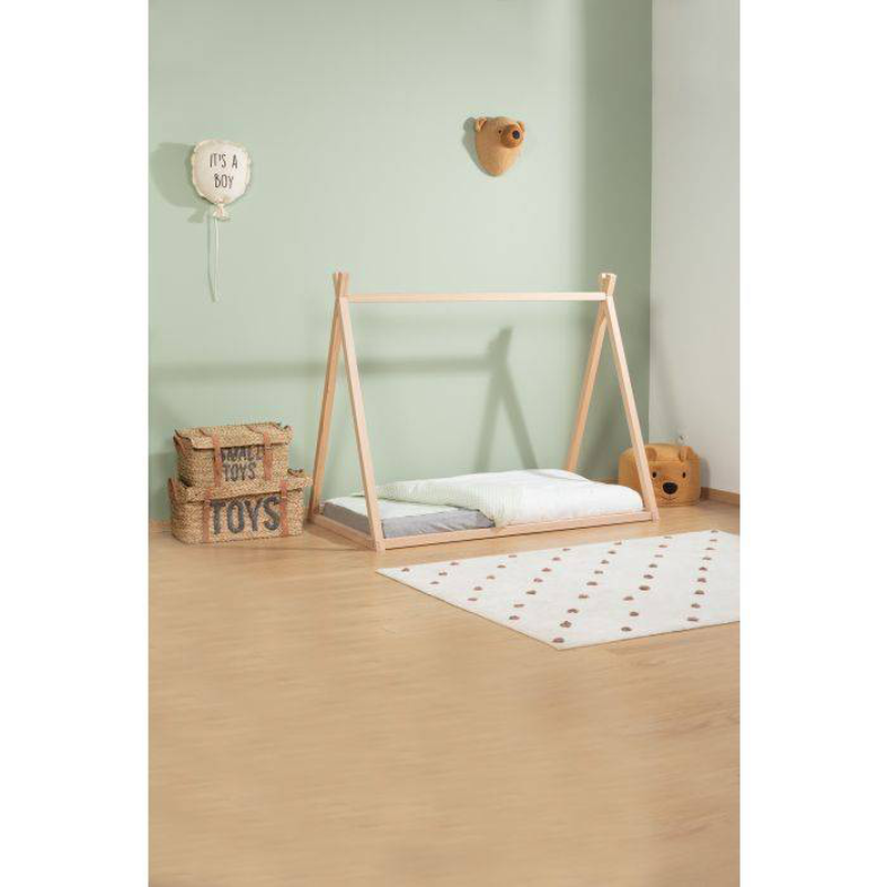 Childhome teddy bear pouf 40cm - teddy beige, , medium-null