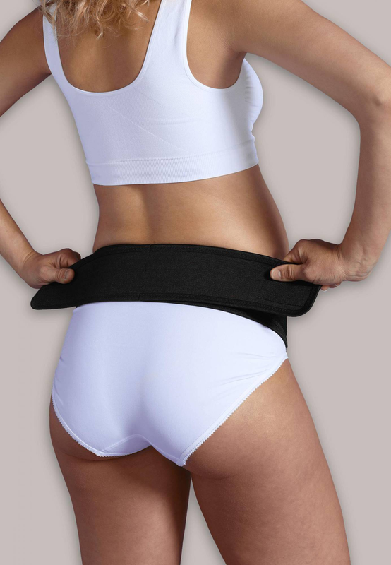Carriwell maternity velcro support belt s/m - black, , medium-null
