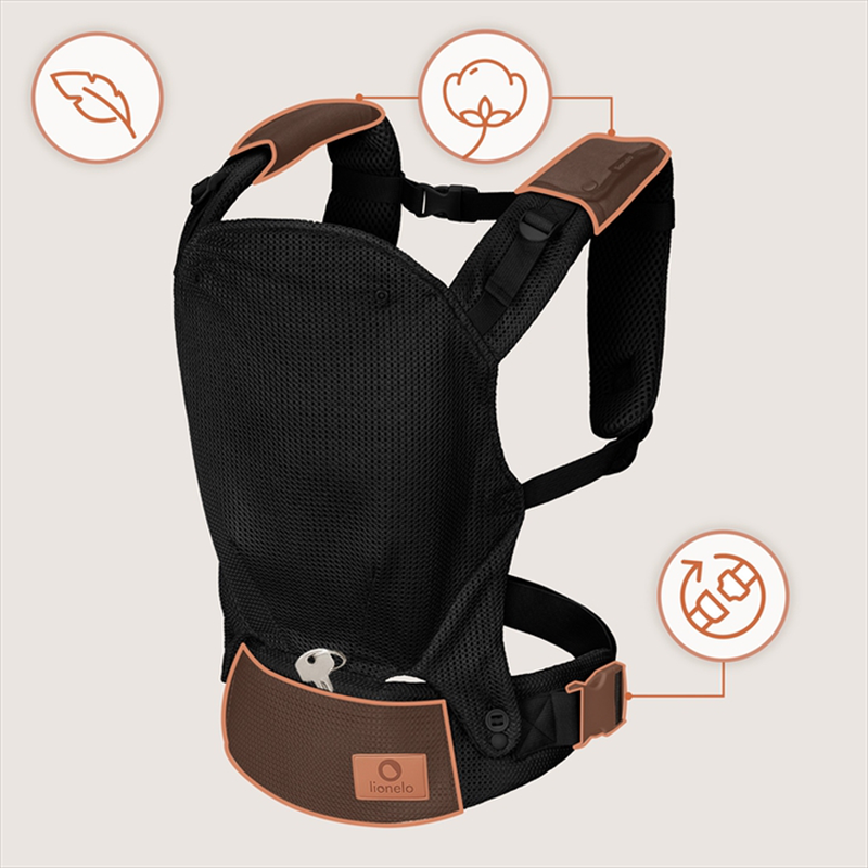 Margareet Air black ergonomic baby carrier, , medium-null