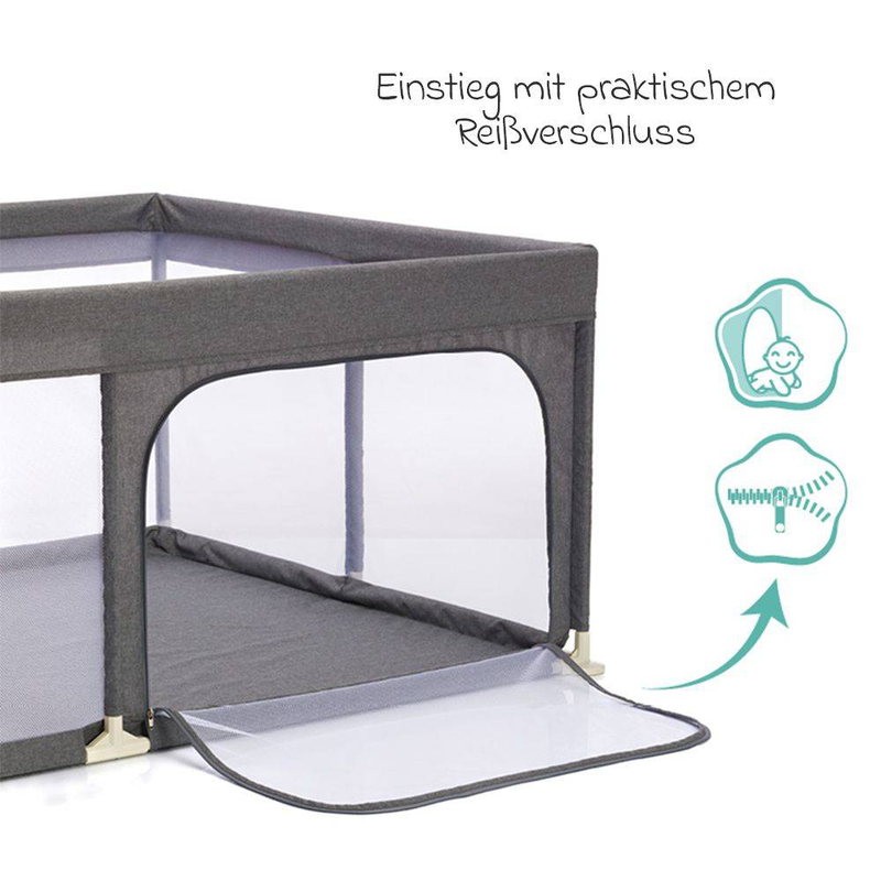 Fillikid playpen rio xl - grey, , medium-null