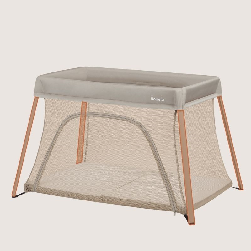 Alice beige olive travel crib 3 in 1, , medium-null
