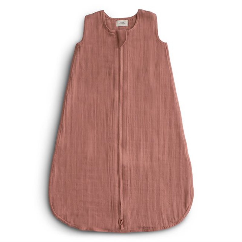 Mushie muslin sleep bag cedar 0-6m, , medium-null