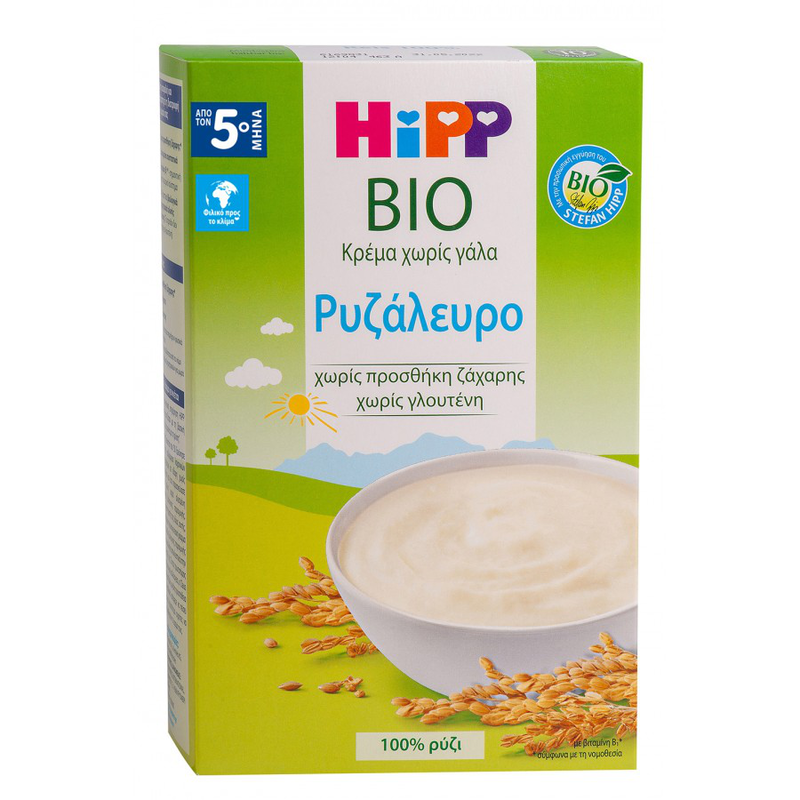 Hipp bio | &kappa;&rho;έ&mu;&alpha; &chi;&omega;&rho;ί&sigmaf; &gamma;ά&lambda;&alpha; - &rho;&upsilon;&zeta;ά&lambda;&epsilon;&upsilon;&rho;&omicron; | &mu;&epsilon;&tau;ά &tau;&omicron;&nu; 5&omicron; &mu;ή&nu;&alpha; | 200g, , medium-null
