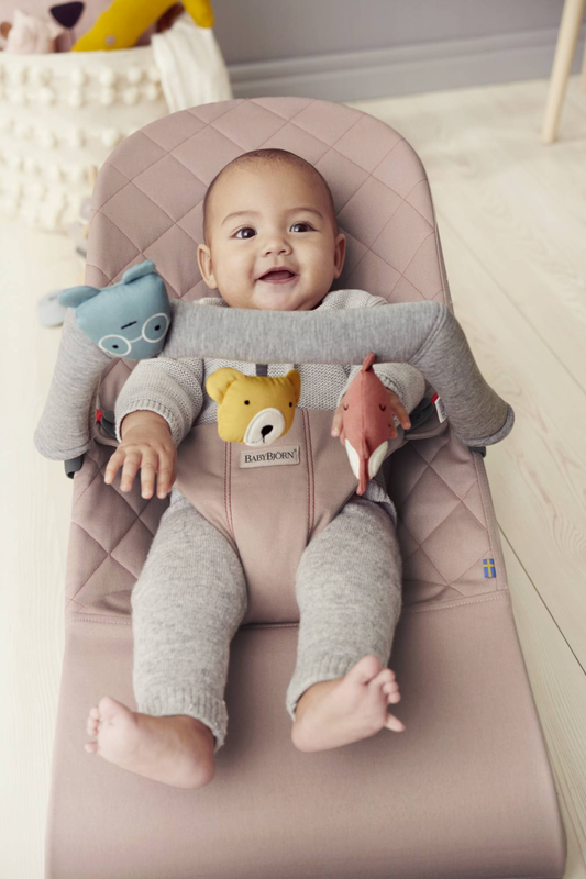 Babybjorn bouncer - bliss mesh pearly pink, , medium-null