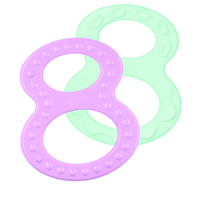Nuk | teether set &kappa;&rho;ί&kappa;&omicron;&iota; &omicron;&delta;&omicron;&nu;&tau;&omicron;&sigma;&tau;&omicron;&iota;&chi;ί&alpha;&sigmaf; 0+m | 2&tau;&mu;&chi;, , medium
