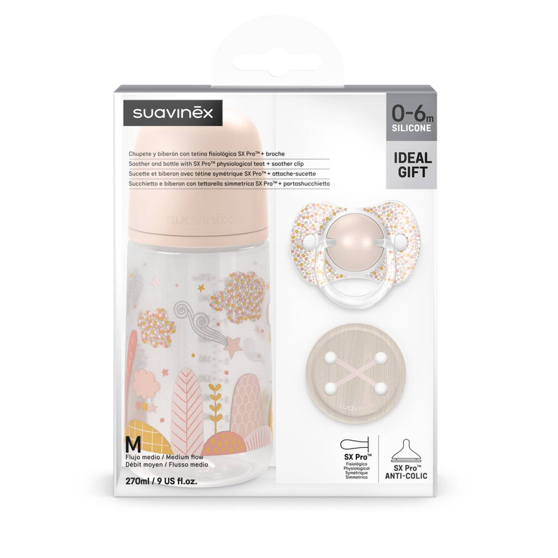 Suavinex dreams bottle set 270ml - pink, , medium-null