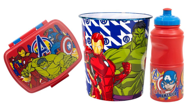 Avengers gift set - tupper,water bottle and bin, , medium