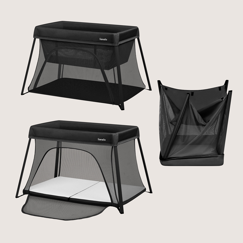 Alice black travel crib 3 in 1, , medium-null
