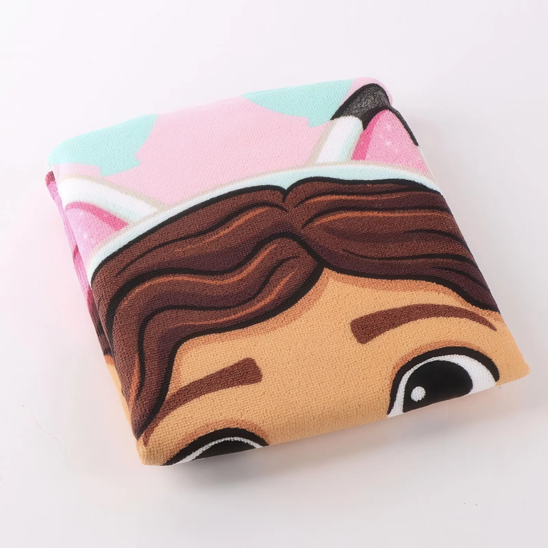 Gabby's dollhouse microfibre poncho beach towel, , medium-null