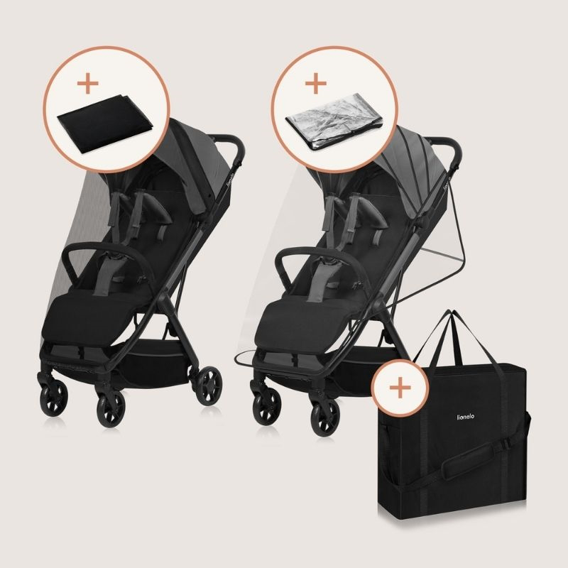 Julie Air grey stone stroller, , medium-null