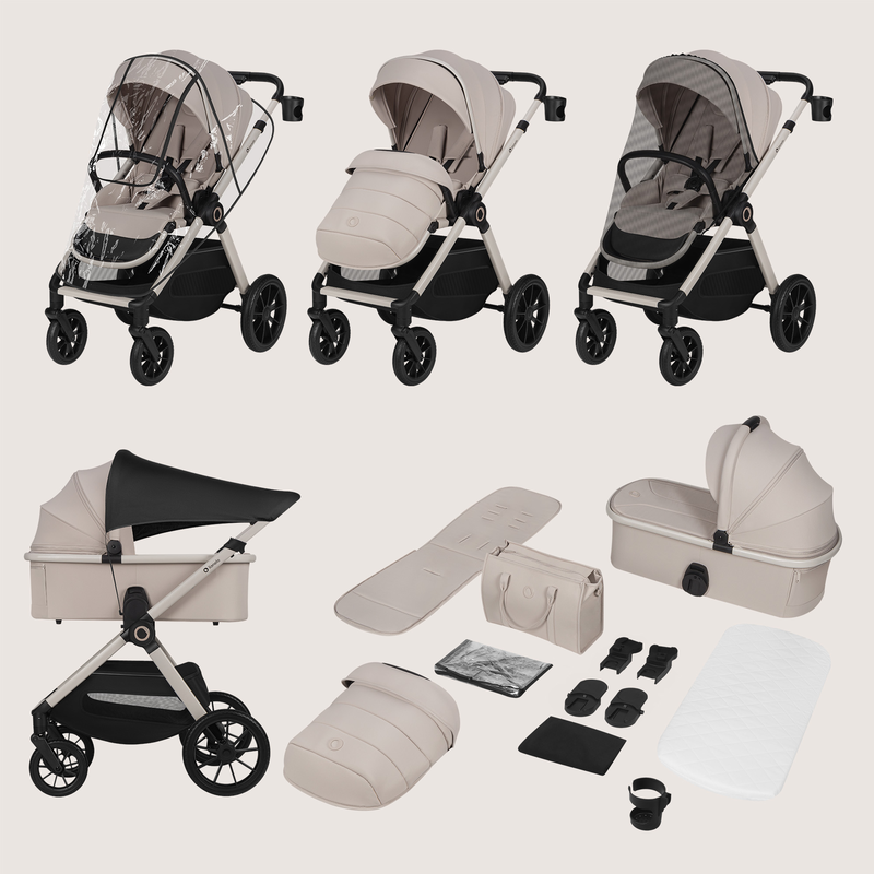 Layla 2 in 1 beige sand stroller, , medium-null