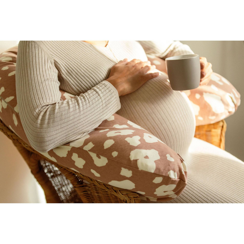 Beaba big flopsy nursing pillow - jersey savannah bloom, , medium-null