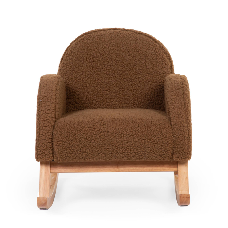 Childhome kids rocking chair - teddy/brown natural, , medium-null