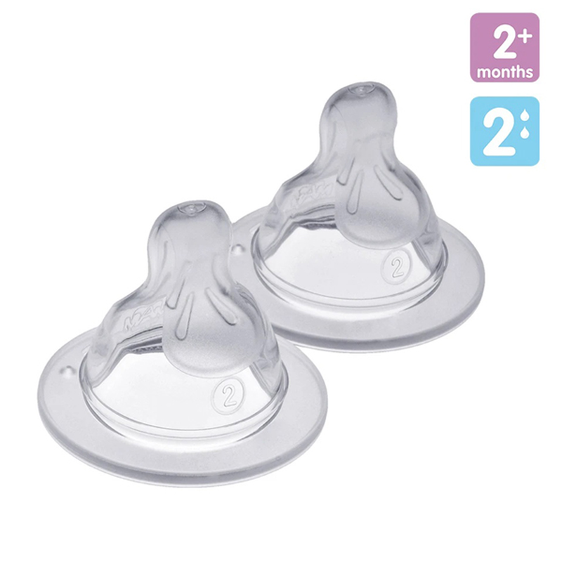 Mam silicone baby bottle teats 2m+ 2pcs, , medium-null