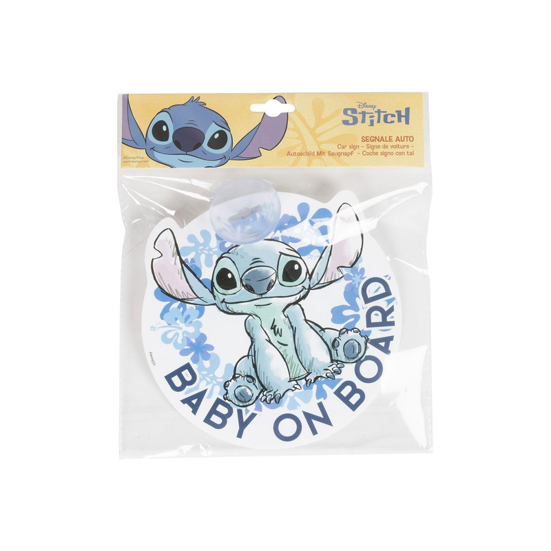Stitch baby on board sign, , medium-null