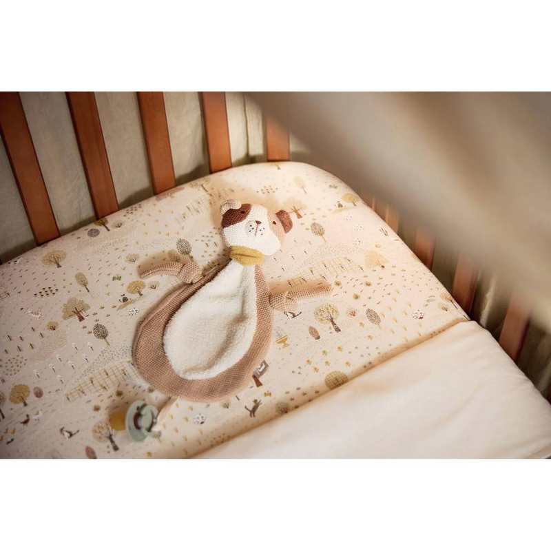 Jollein fitted sheet jersey 50x90 - tiny park, , medium-null