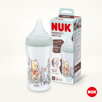 Nuk perfect match disney winnie &tau;he pooh &mu;&pi;&iota;&mu;&pi;&epsilon;&rho;ό pp &kappa;&alpha;&tau;ά &tau;&omega;&nu; &kappa;&omicron;&lambda;&iota;&kappa;ώ&nu; &mu;&epsilon; &theta;&eta;&lambda;ή &sigma;&iota;&lambda;&iota;&kappa;ό&nu;&eta;&sigmaf; 3m+ 260 ml, , medium