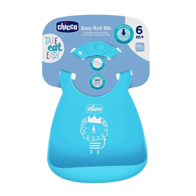 Chicco silicone bib with cruble catcher - ciel f03-10219-20, , medium
