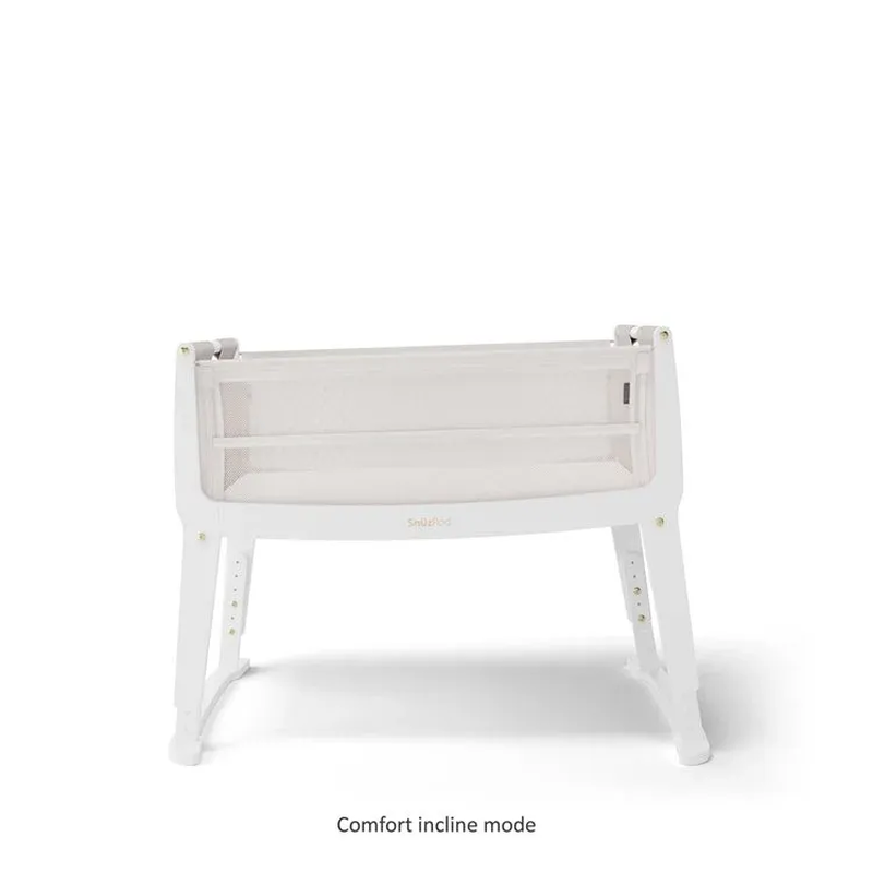 Snuzpod studio bedside crib - paris white, , medium-null