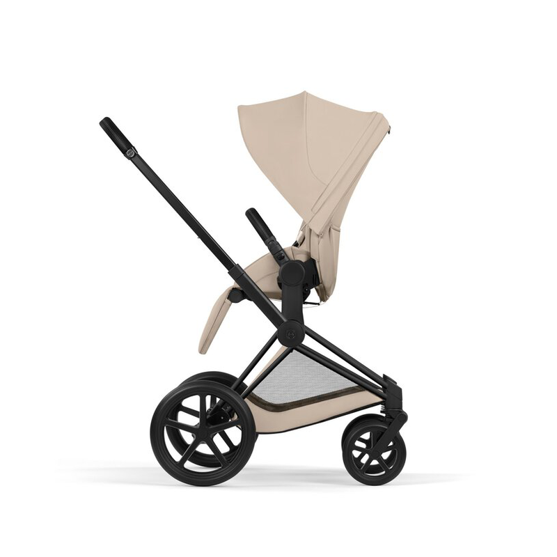 Cybex priam5 comfort + fold carrycot - matt black_cozy beige, , medium-null