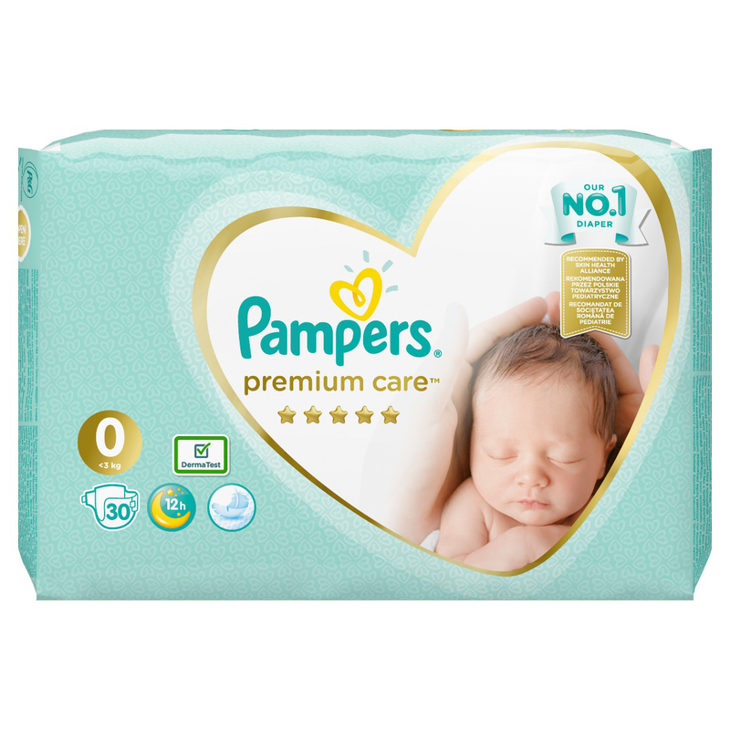 Pampers | premium care &pi;ά&nu;&epsilon;&sigmaf; &gamma;&iota;&alpha; &pi;&rho;ό&omega;&rho;&alpha; ή &nu;&epsilon;&omicron;&gamma;έ&nu;&nu;&eta;&tau;&alpha; &beta;&rho;έ&phi;&eta; | no.0 (έ&omega;&sigmaf; 3kg) | 30&tau;&mu;&chi;.-null