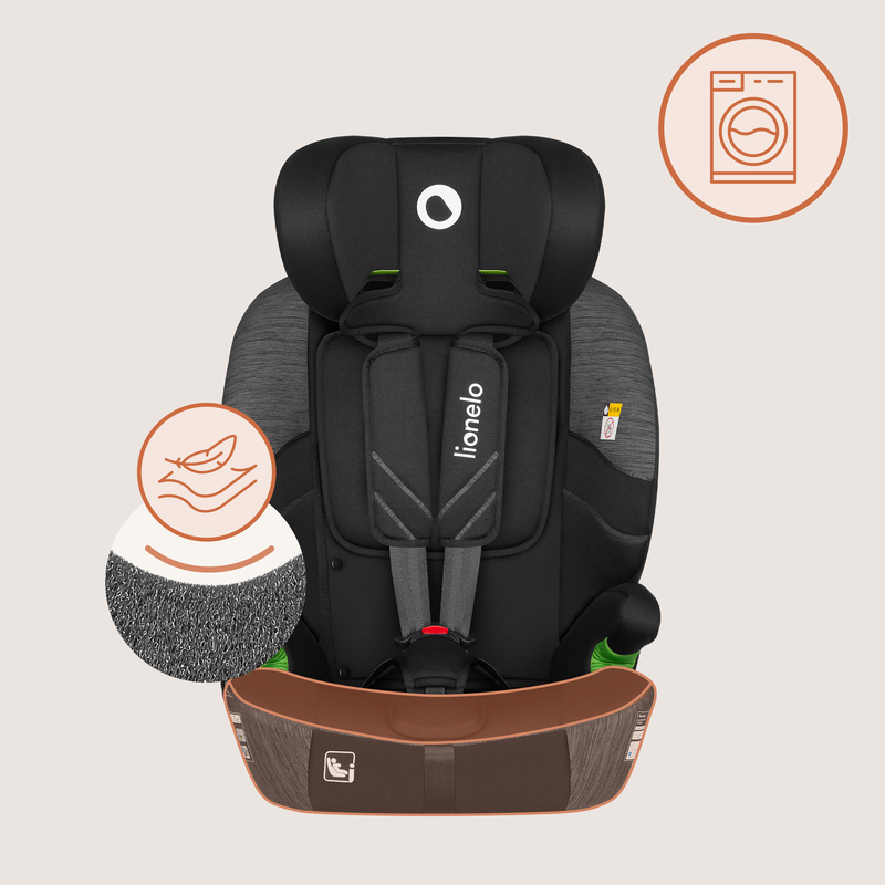 Levi fix isofix i-size 76-150cm grey stone car seat, , medium-null