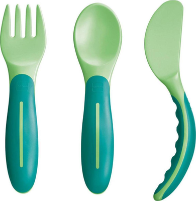 Mam | baby's cutlery | &pi;&eta;&rho;&omicron;&upsilon;&nu;ά&kappa;&iota;, &kappa;&omicron;&upsilon;&tau;&alpha;&lambda;ά&kappa;&iota; & &mu;&alpha;&chi;&alpha;&iota;&rho;ά&kappa;&iota; 6m+ &pi;&rho;ά&sigma;&iota;&nu;&omicron; | 3&tau;&mu;&chi;, , medium