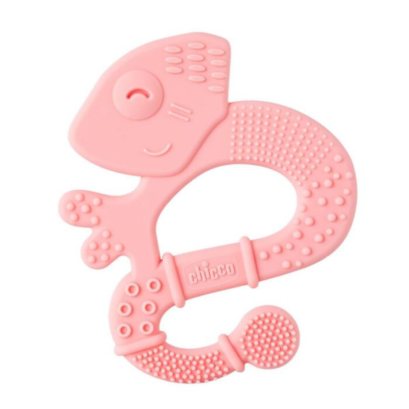 Chicco baby silicone teething ring | 2m+ | pink, , medium-null