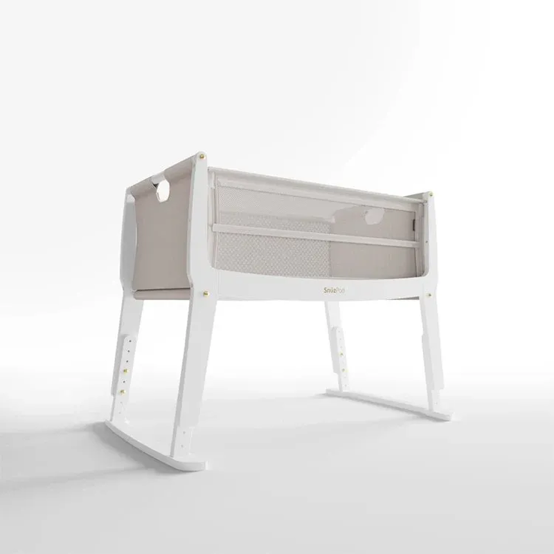 Snuzpod studio bedside crib - paris white, , medium-null