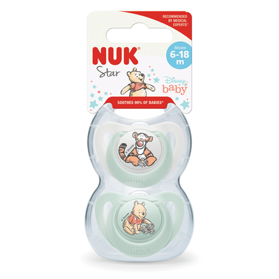 Nuk star disney winnie the pooh &pi;&iota;&pi;ί&lambda;&alpha; &sigma;&iota;&lambda;&iota;&kappa;ό&nu;&eta;&sigmaf; 6-18m 2 &tau;&mu;&chi;, , medium