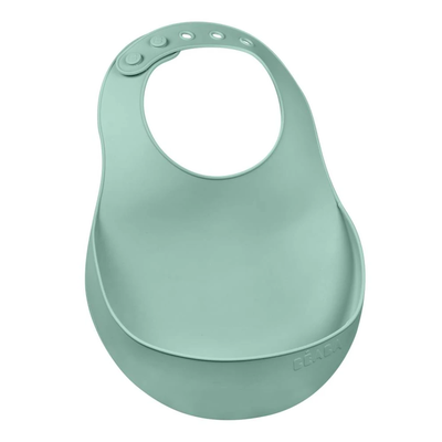 Beaba silicone bib - sage green, , medium