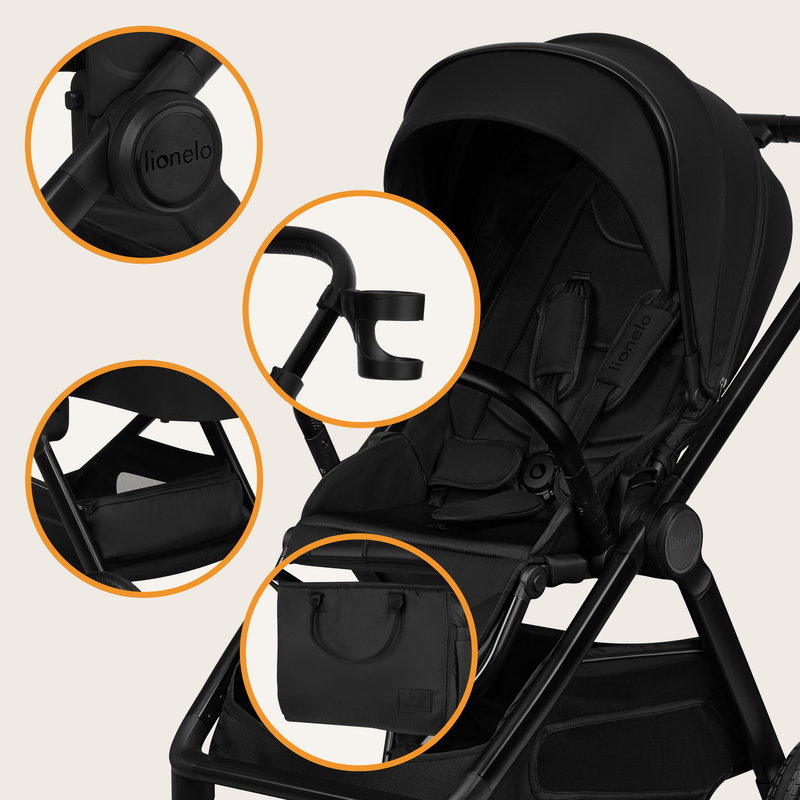 Layla 2 in 1 black onyx stroller, , medium-null