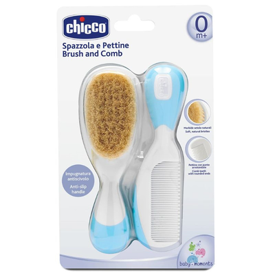 Chicco brush-comb safe natural hair blue h03-06569-20, , medium