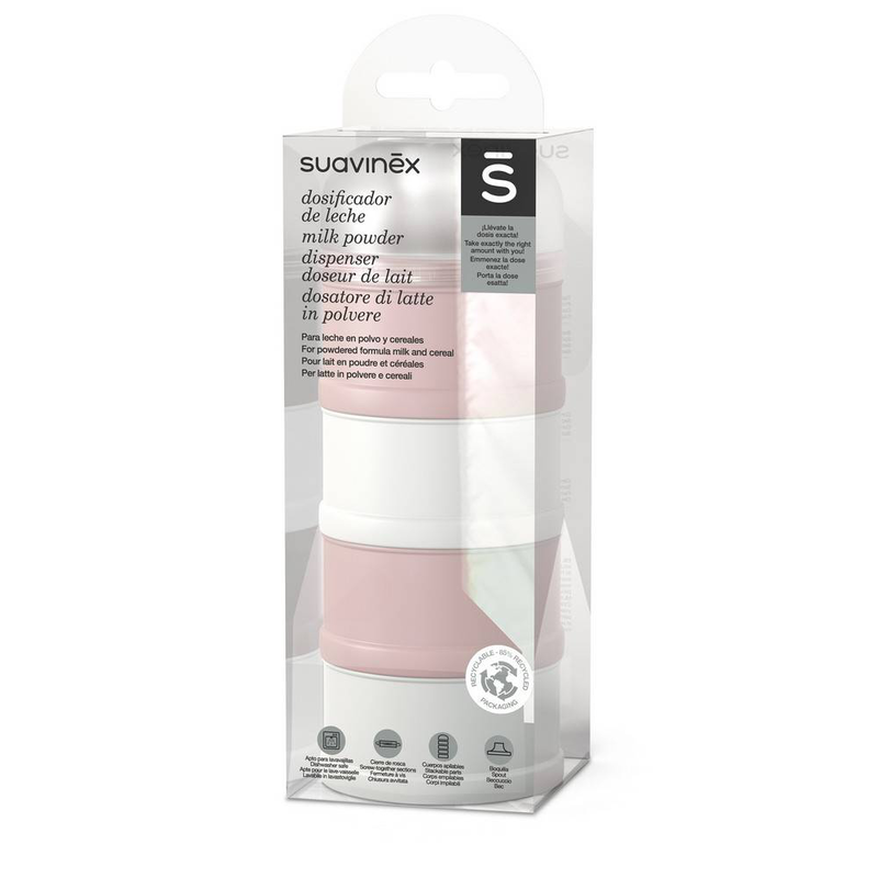 Suavinex milk powder dispenser - pink, , medium-null
