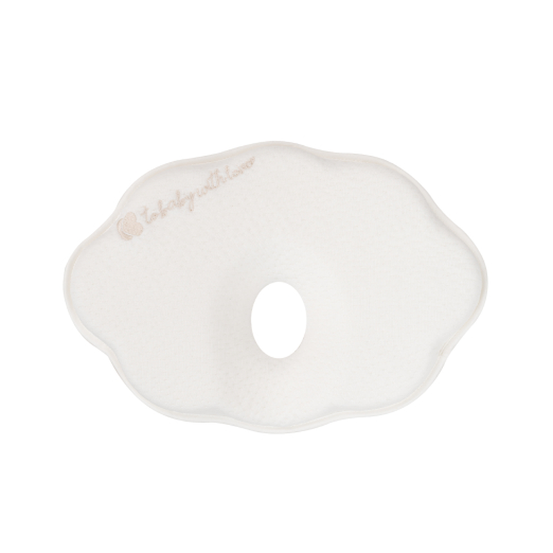 Kikka boo memory foam ergonomic pillow cloud Airknit white, , medium-null